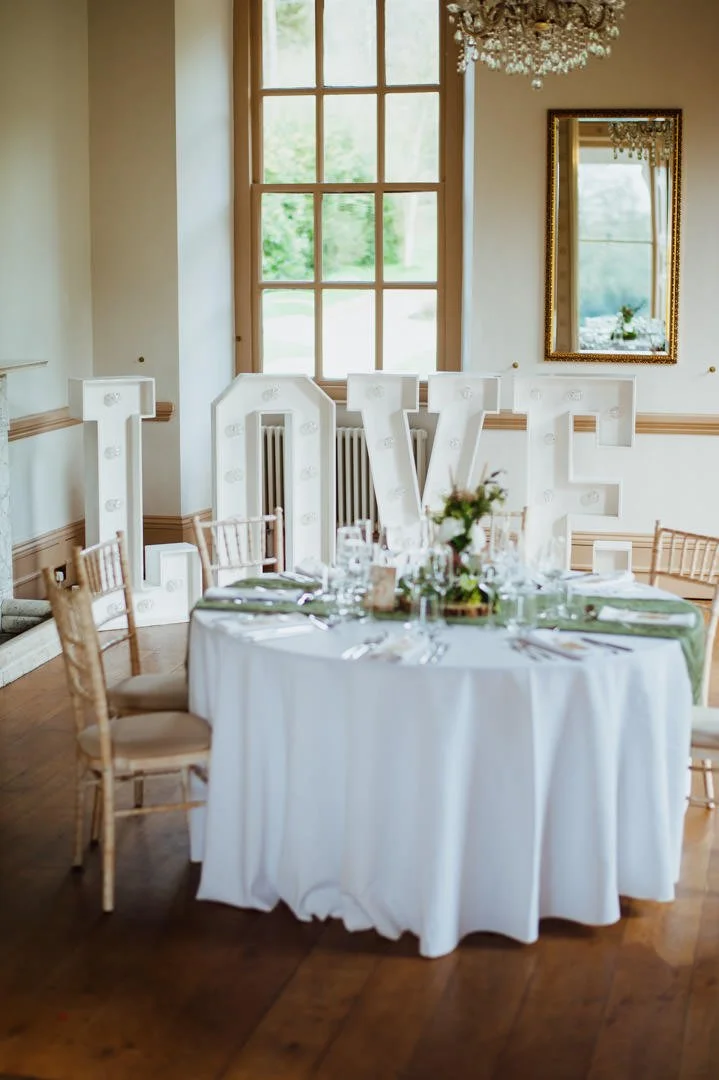 large love sign for weddings