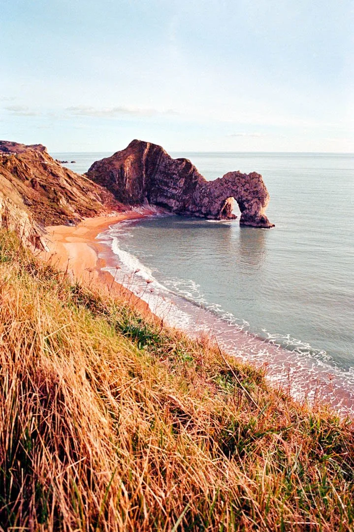 durdledoor coastline Dorset during sunset, Kodak ULTRAMAX