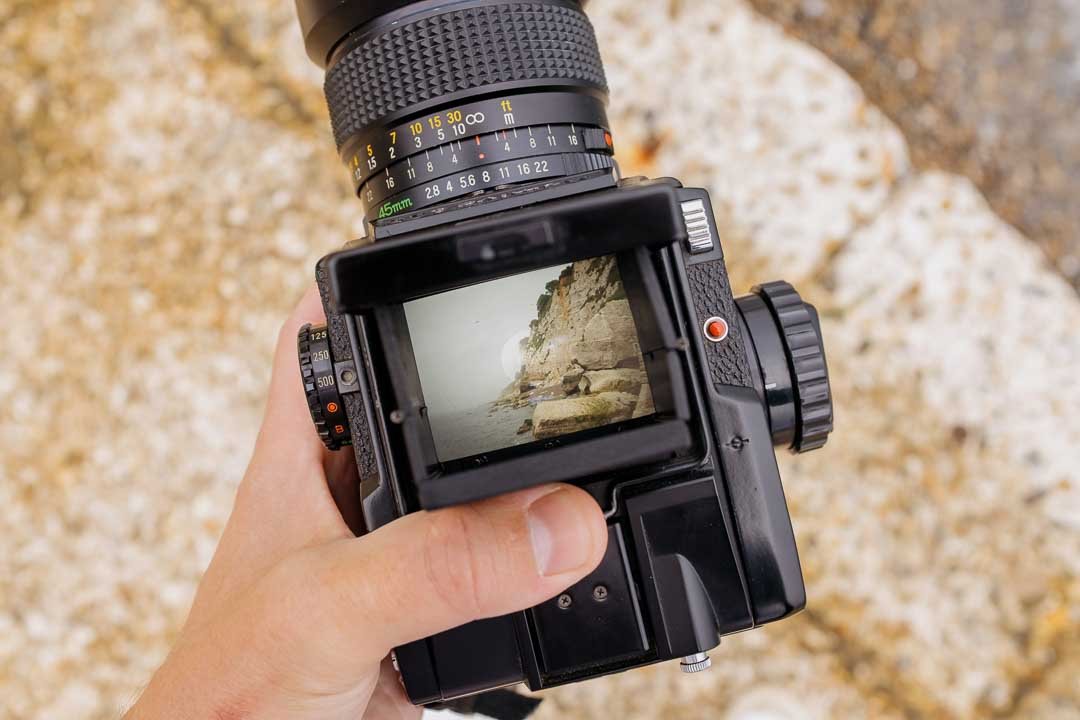 Mamiya 645 waist level viewfinder