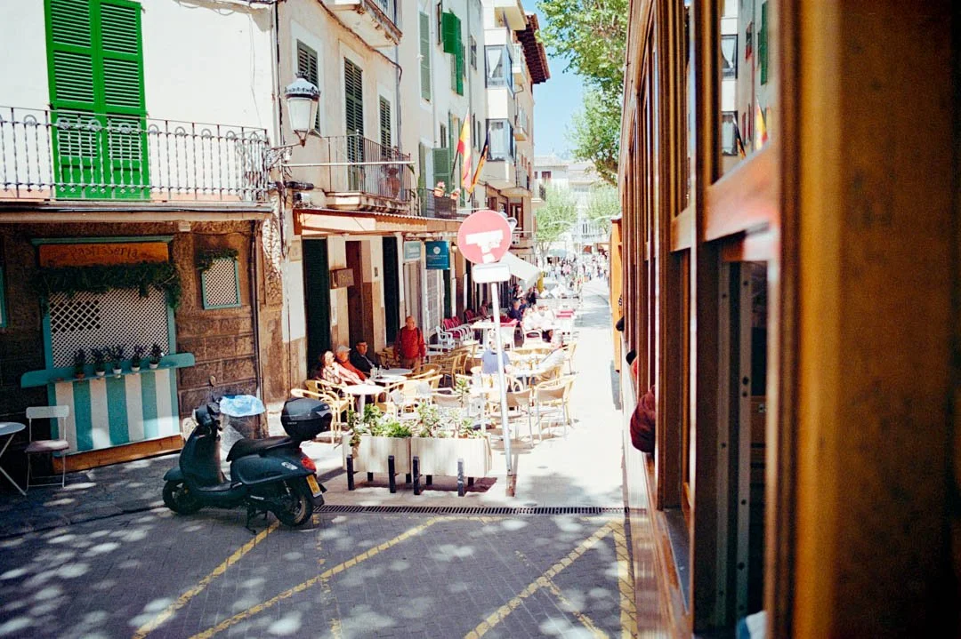 Soller trams during daytime.