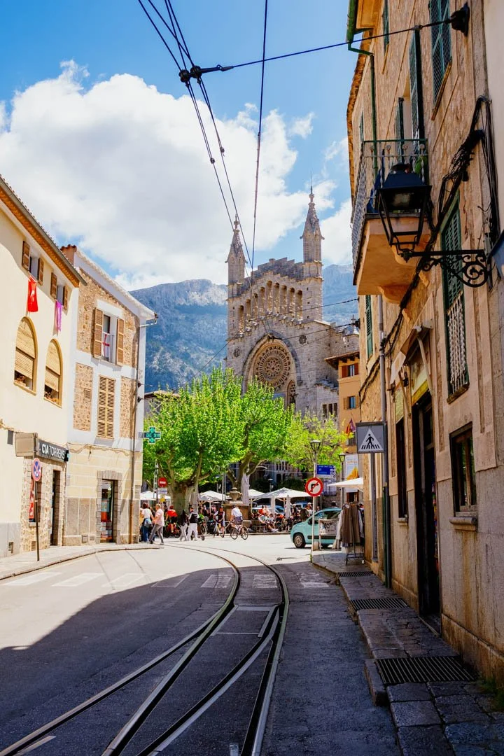 Sóller town square majorca