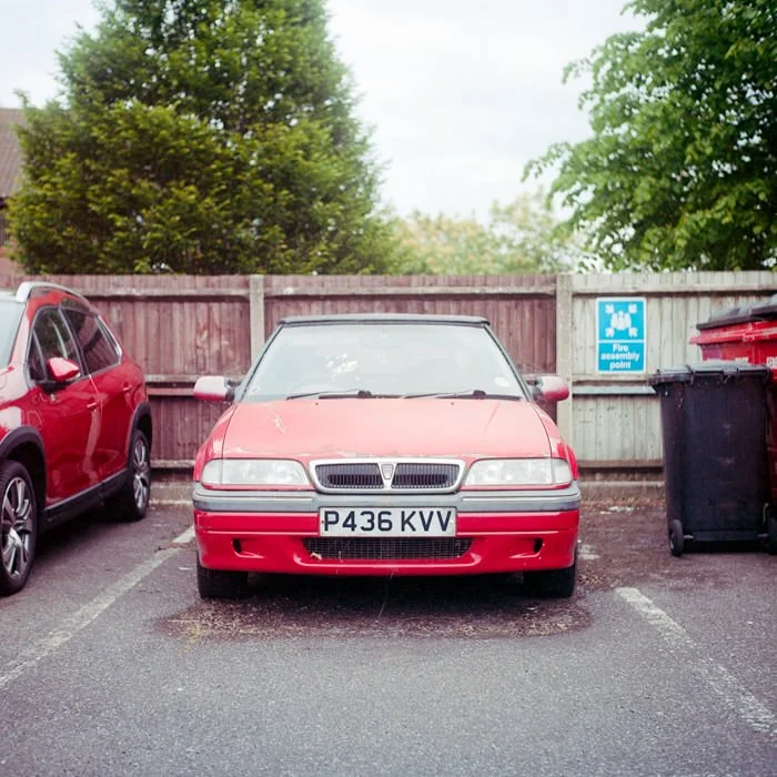 classic red rover car