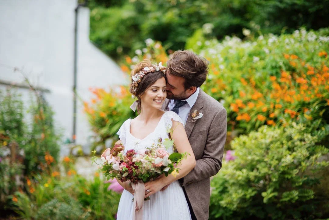 Clovelly Village North Devon flowers