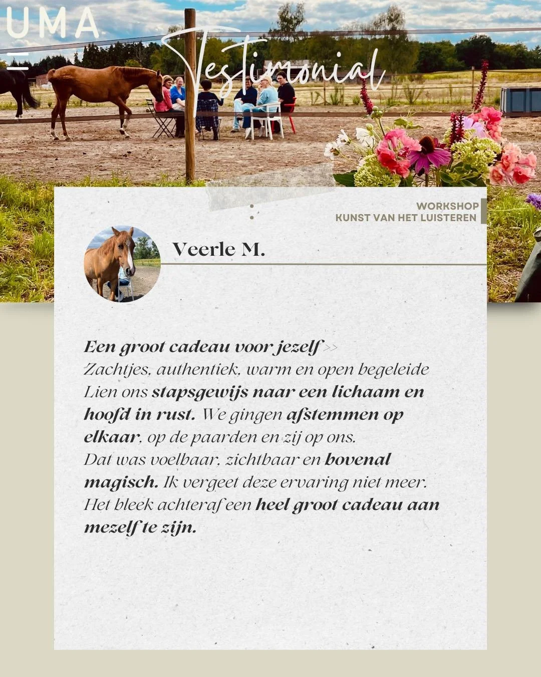 ✨ Laatste editie van dit jaar ✨
Zaterdag 20 september · 13–16u · apoloslight, Putte
Wees welkom voor de laatste Kunst van het Luisteren van 2025.
Het is elke keer zo bijzonder hoe we samen landen in ons lichaam en hoe vanzelf de