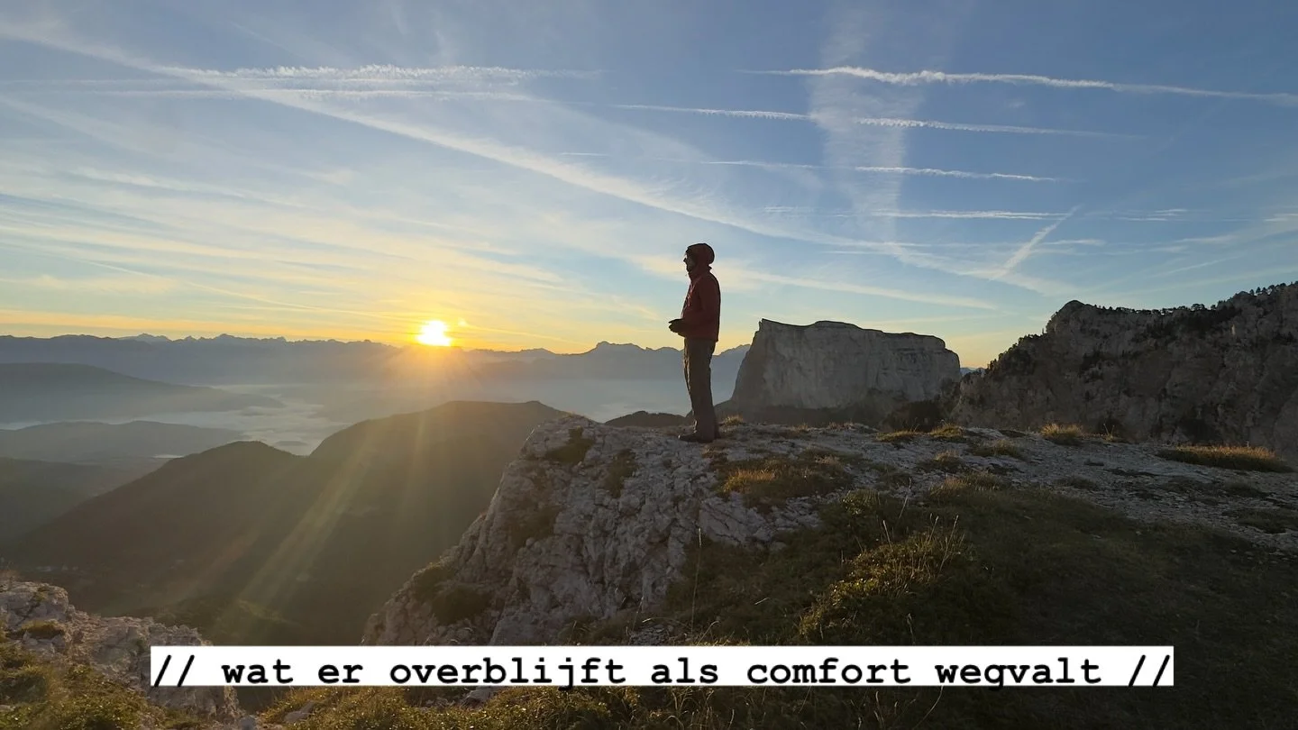 Wat er overblijft als comfort wegvalt … #dopaminebalance #zelfregulatie #slowdown
