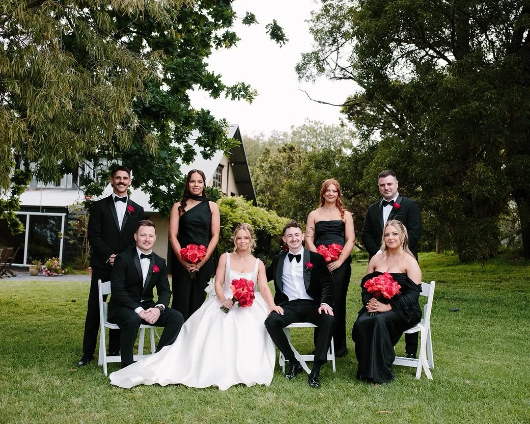 Paige &amp; Lachie with all their favourite people &hearts;️

We had so much fun capturing their gorgeous wedding at @kingscreekvineyard ✨