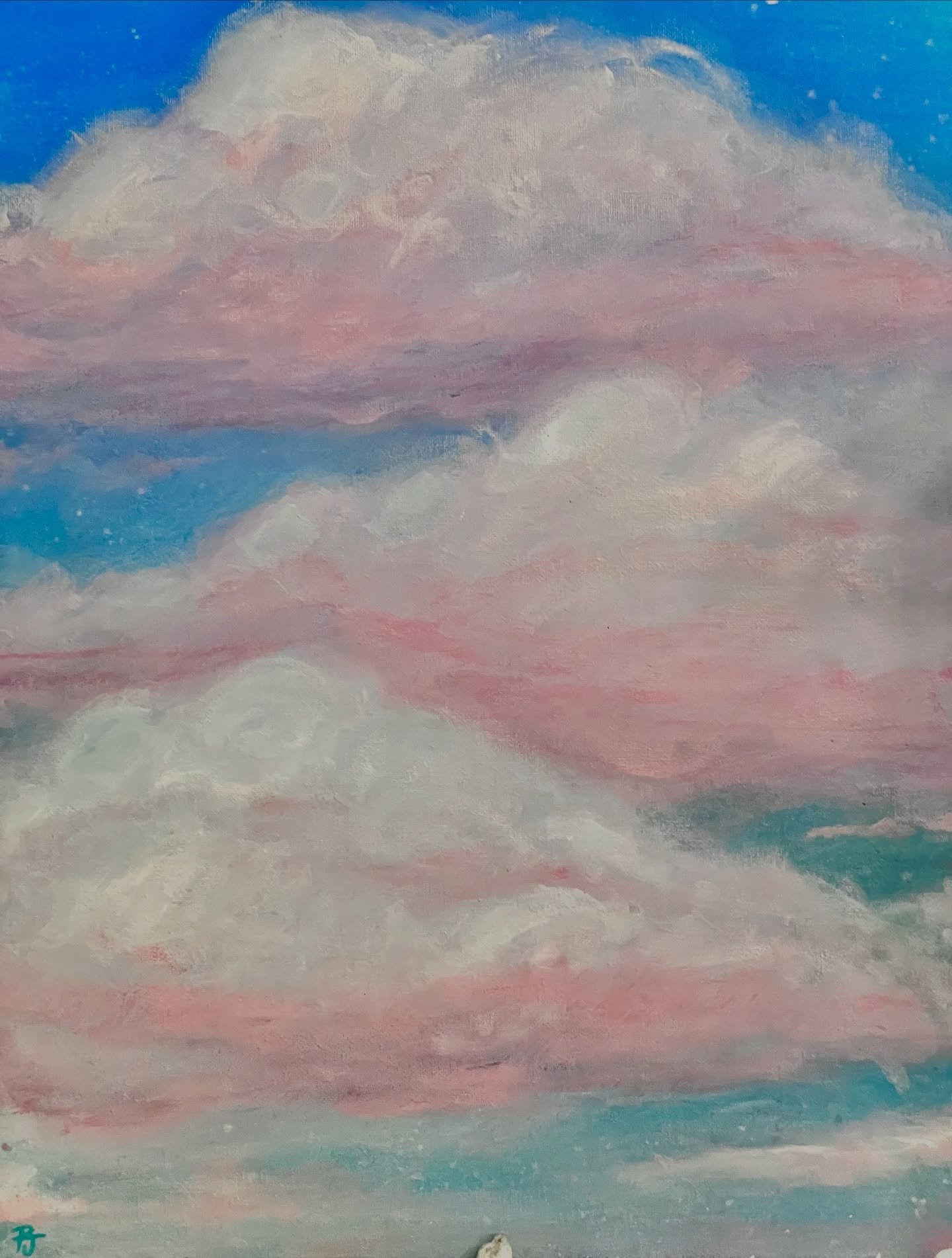 Don&rsquo;t wanna brag, but these are the prettiest clouds I&rsquo;ve ever painted. 💁&zwj;♀️ 

#pnwpainter #clouds #landscapes