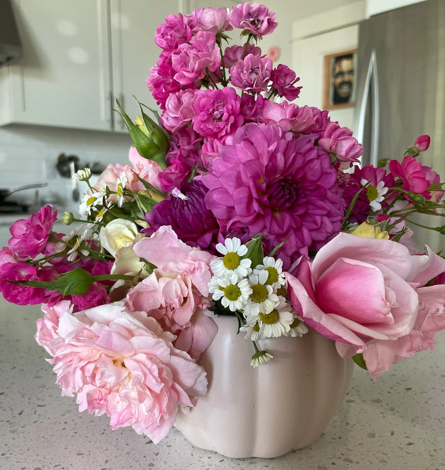 Big fall burst of pink before the grey