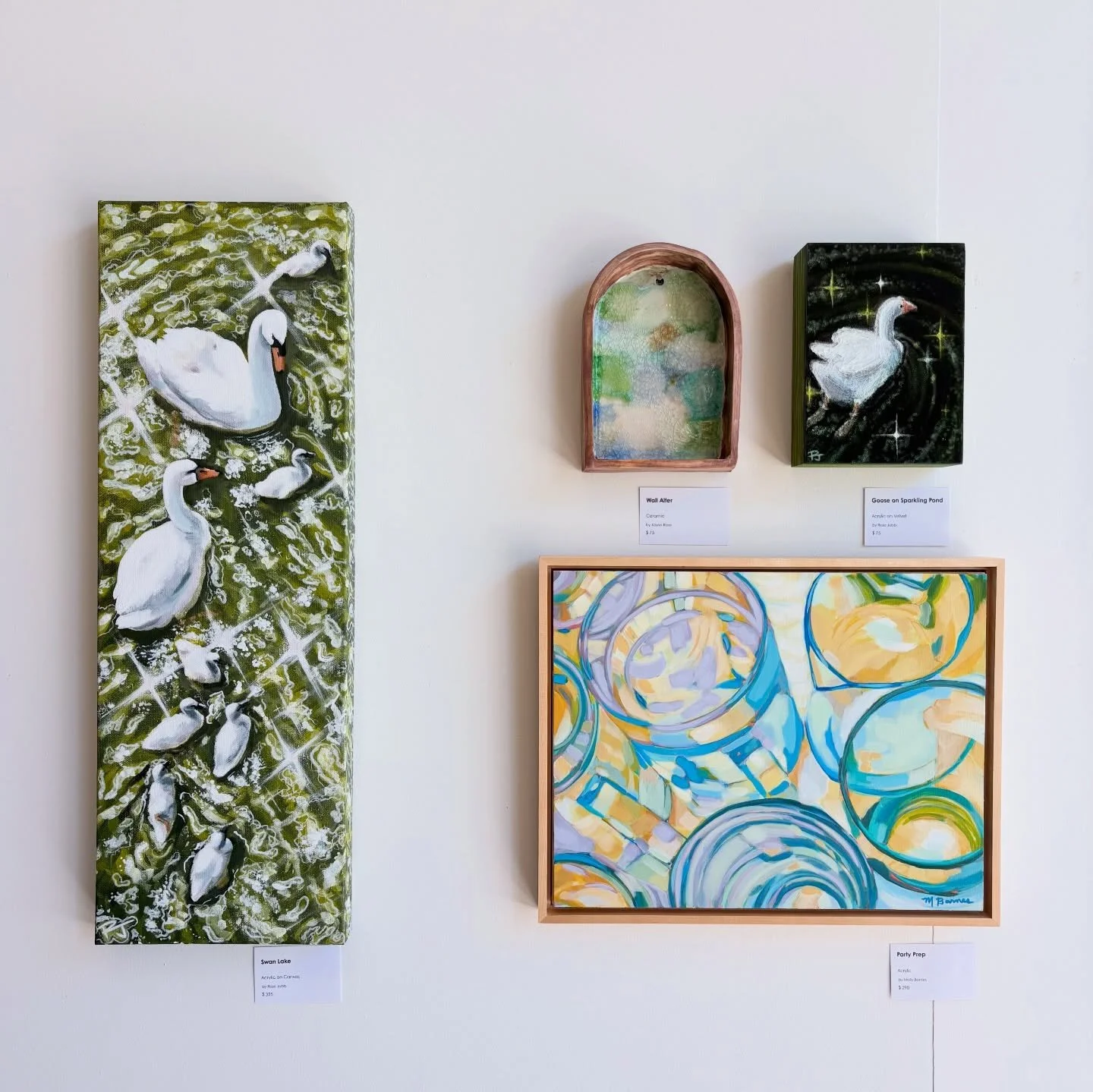 This weekend is first Saturday, and you know what that means&hellip;New work heading into @ridgefieldartgallery and viewable starting today with an opening party Saturday! Come from 5-7pm for refreshments in this bright space with the artists that ha