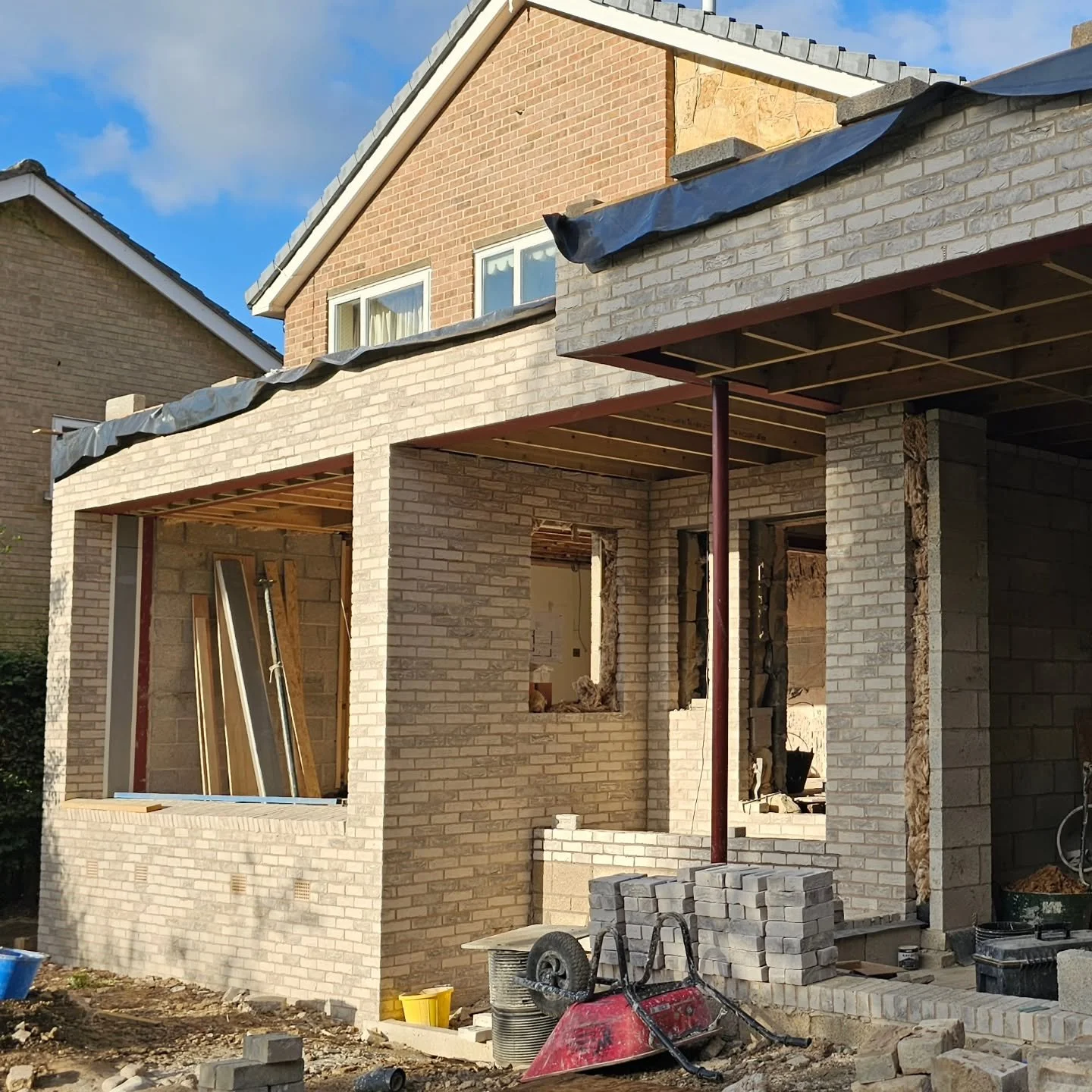 Another extension finished - Scaffolding down. Final little touches today