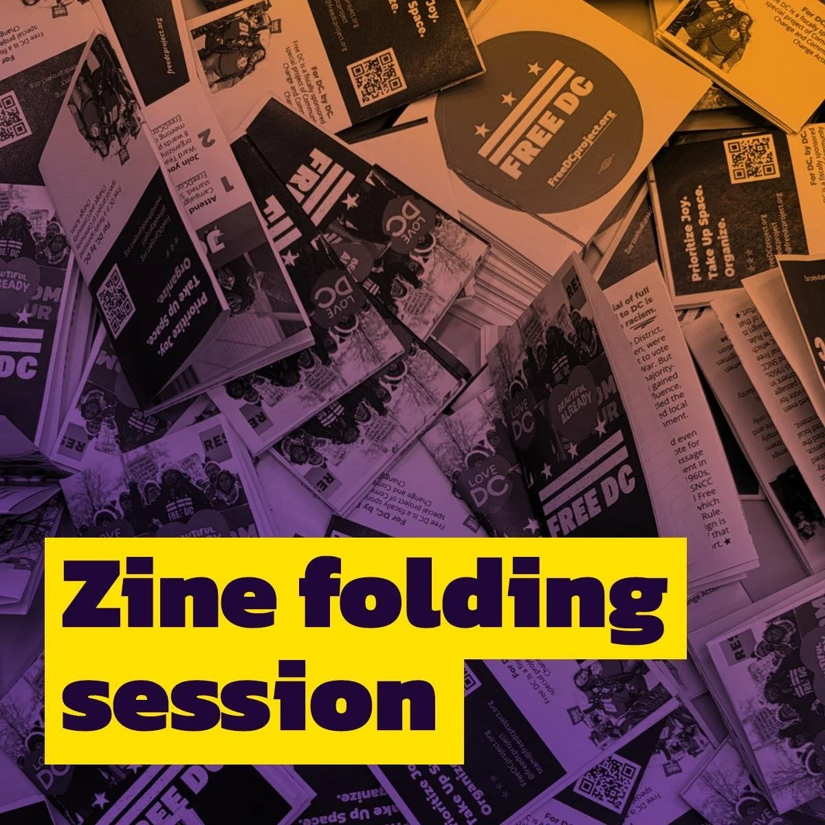 Wonderland Zine Folding Social