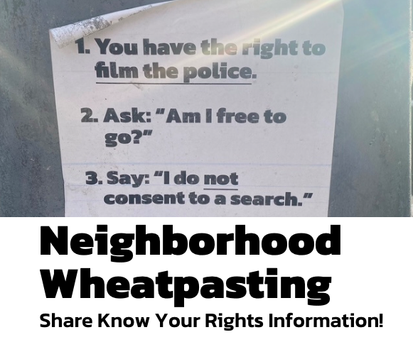 Wheatpasting in Ward 4