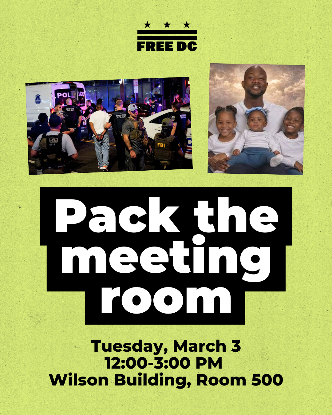 Pack the Meeting: Pass DC's Full Accountability in Arrest Reporting Act