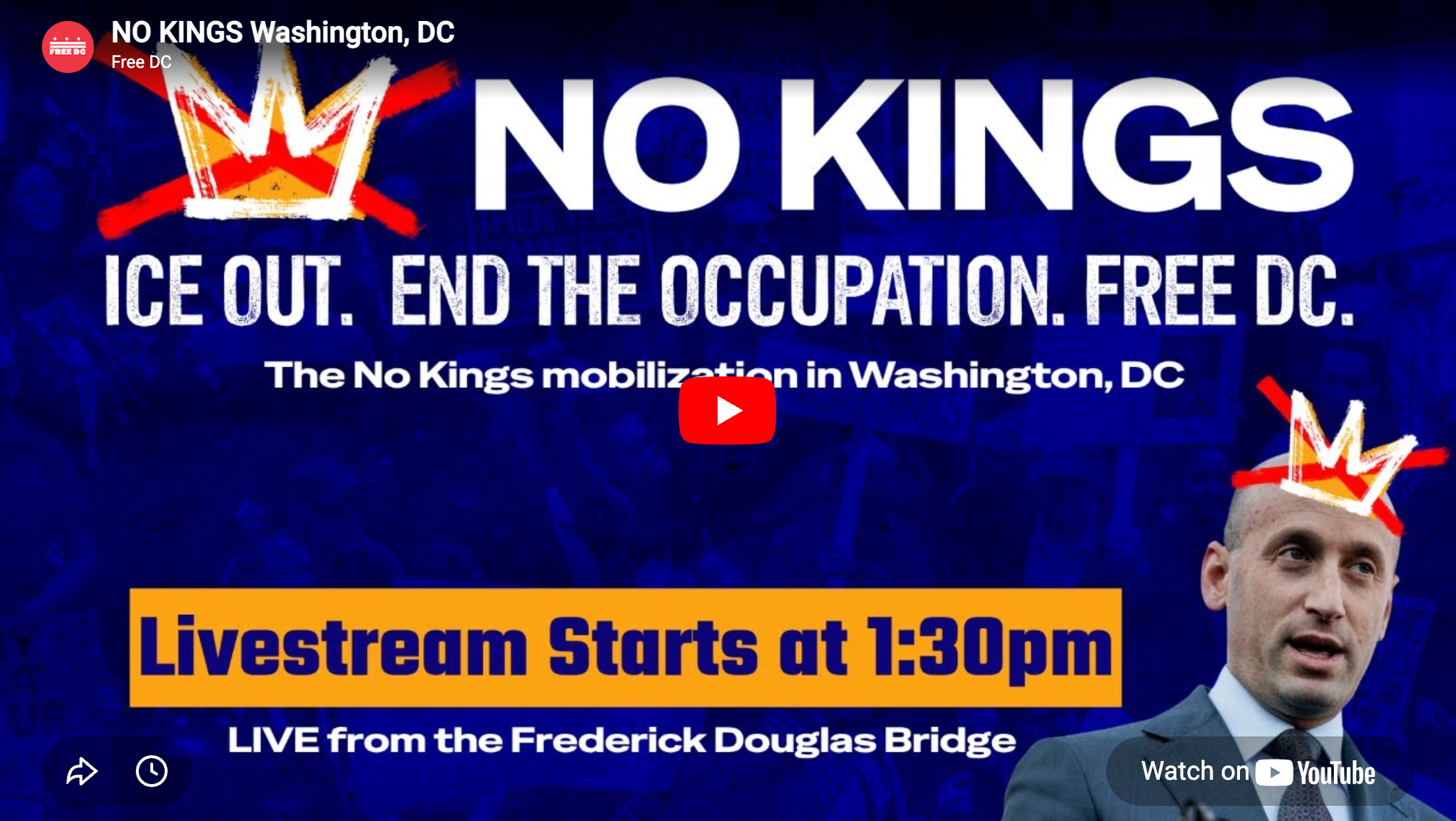 Watch: Rally Program @ No Kings DC