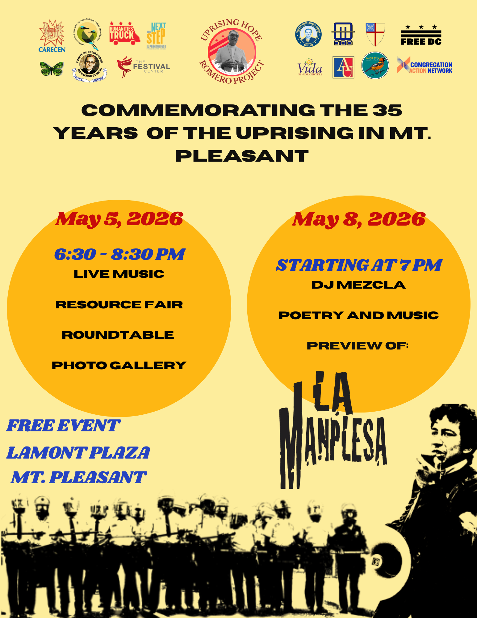 Commemorating 35 Years of the Uprisings in Mt Pleasant