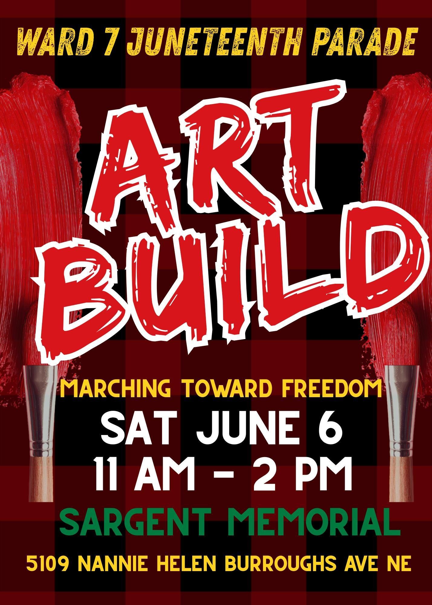 Juneteenth Parade Art Build