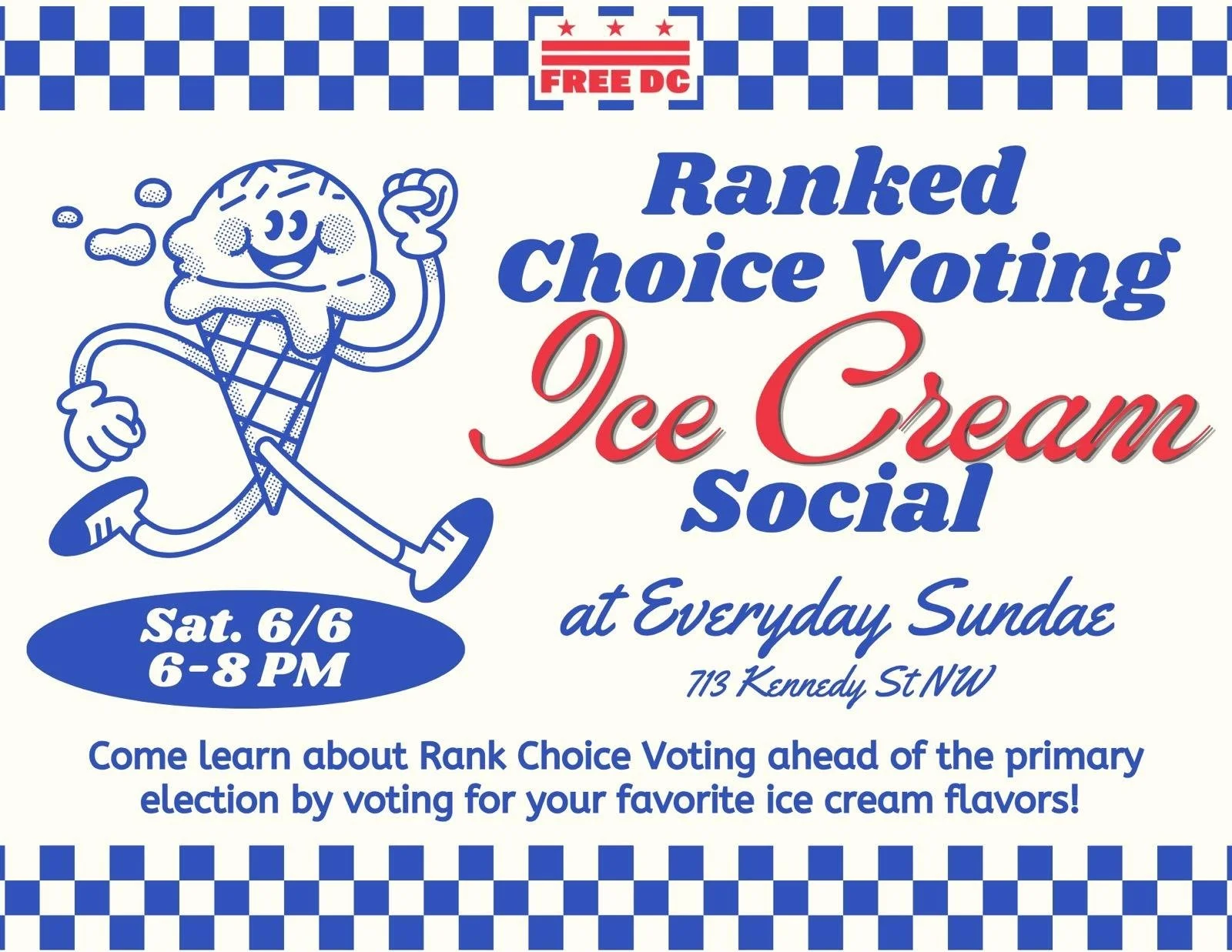 Ranked Choice Voting Ice Cream Social 