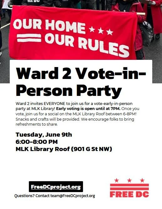 Ward 2 Vote-In-Person Party
