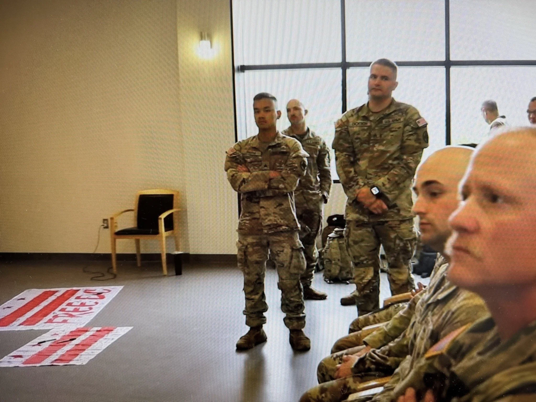 Deleted video and photos shows National Guard members desecrating DC flags