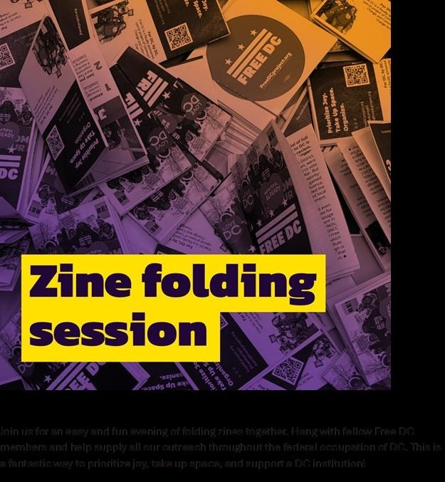 Zine Folding Session