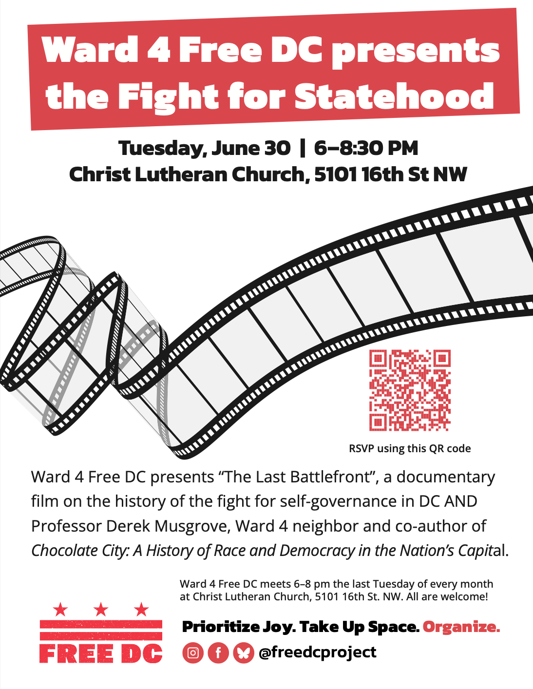 Ward 4 Team Meeting &amp; “The Last Battlefront” Screening with Derek Musgrove