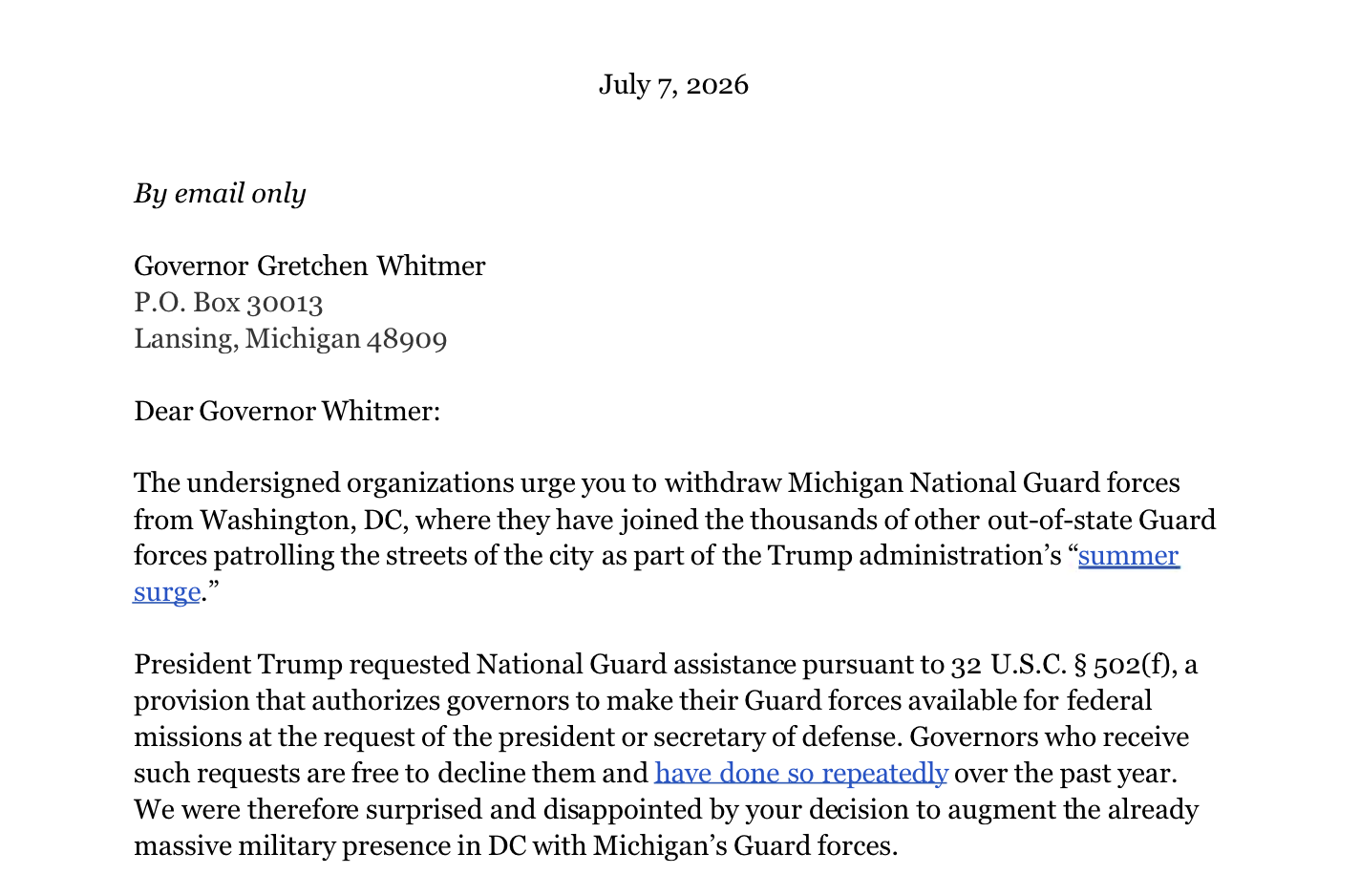 National organizations join the fight to remove National Guard from DC