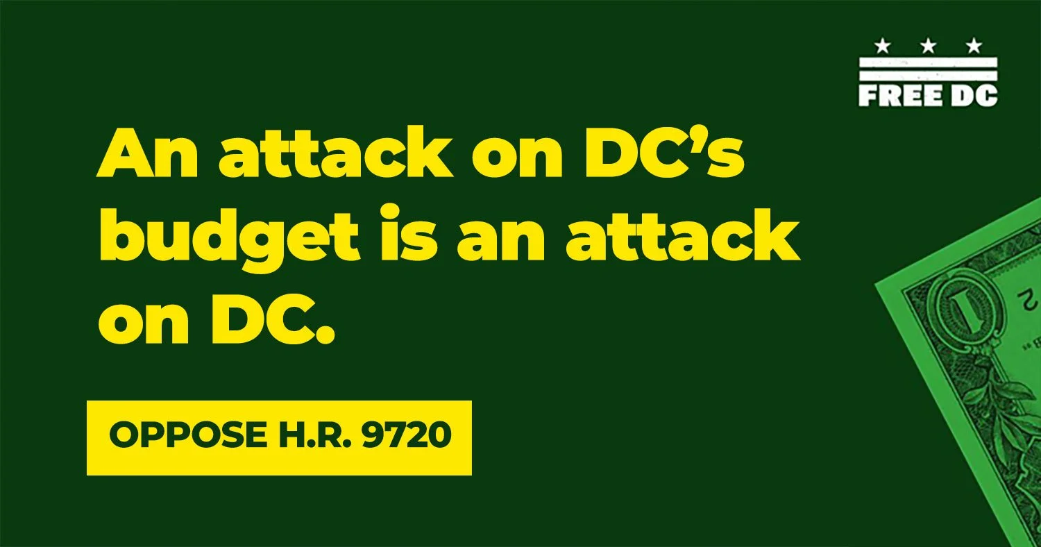 Oppose H.R. 9720, the “D.C. Taxing Authority Review Act”