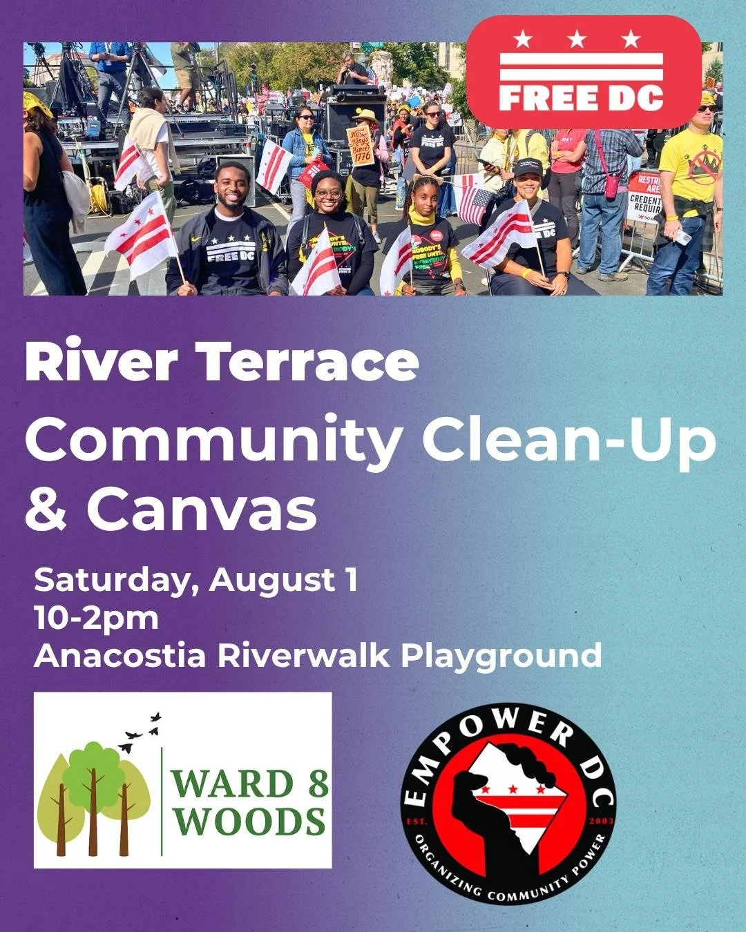 River Terrace Canvass and Clean Up