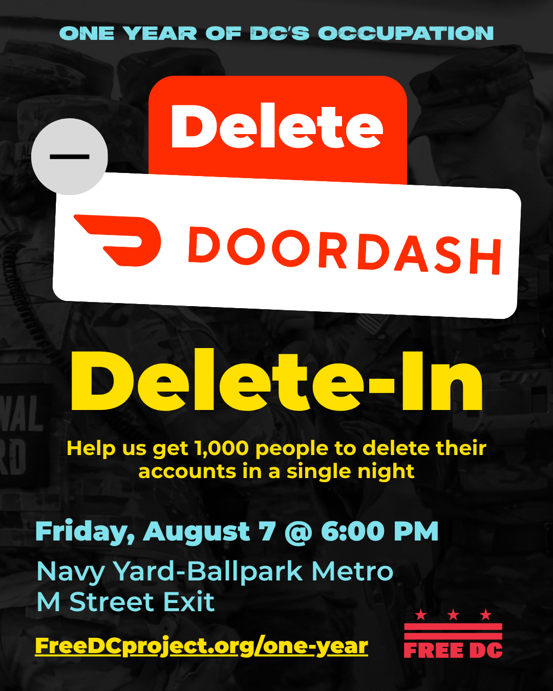 One Year of Occupation: Delete DoorDash