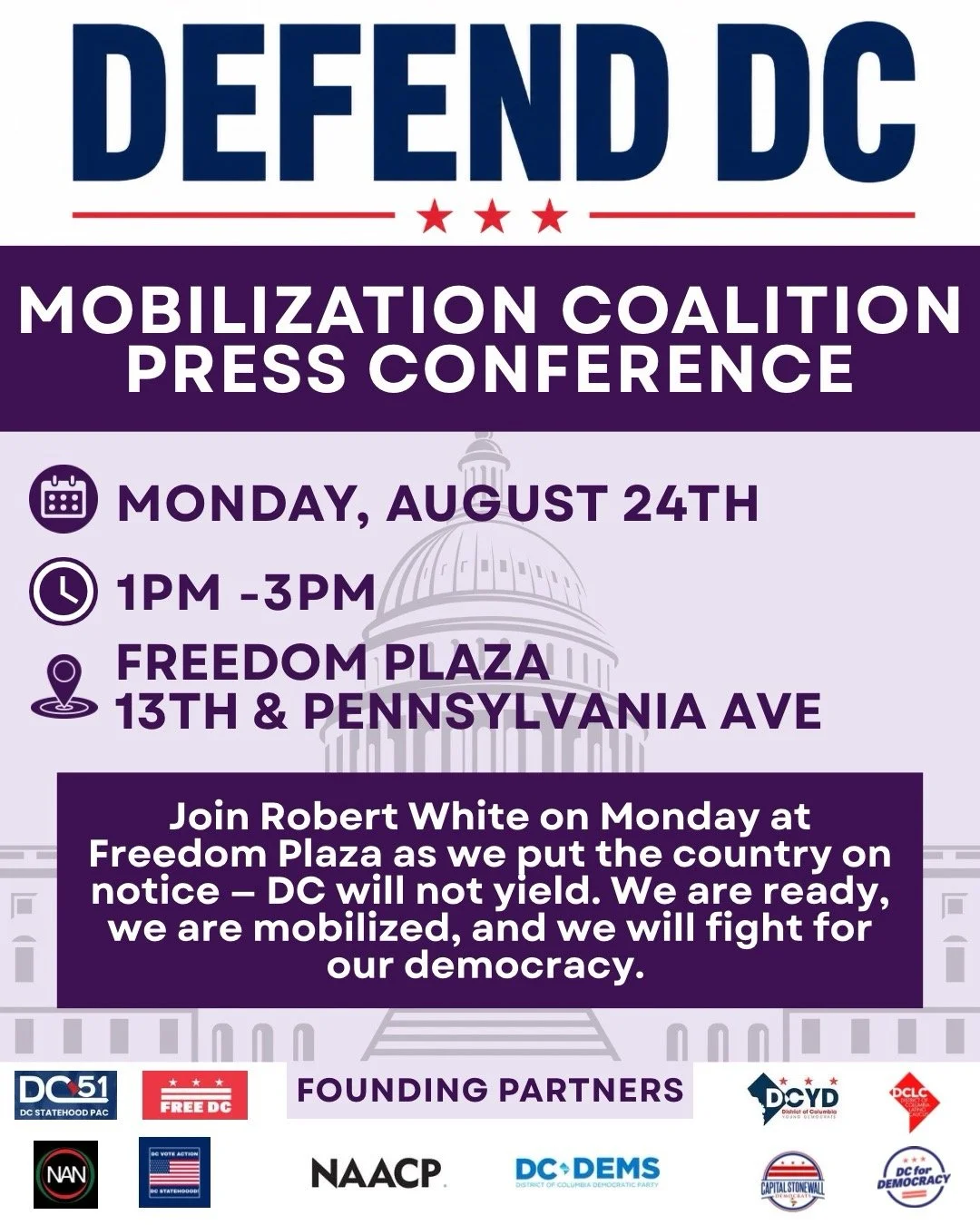 Defend DC: Mobilization Coalition Press Conference