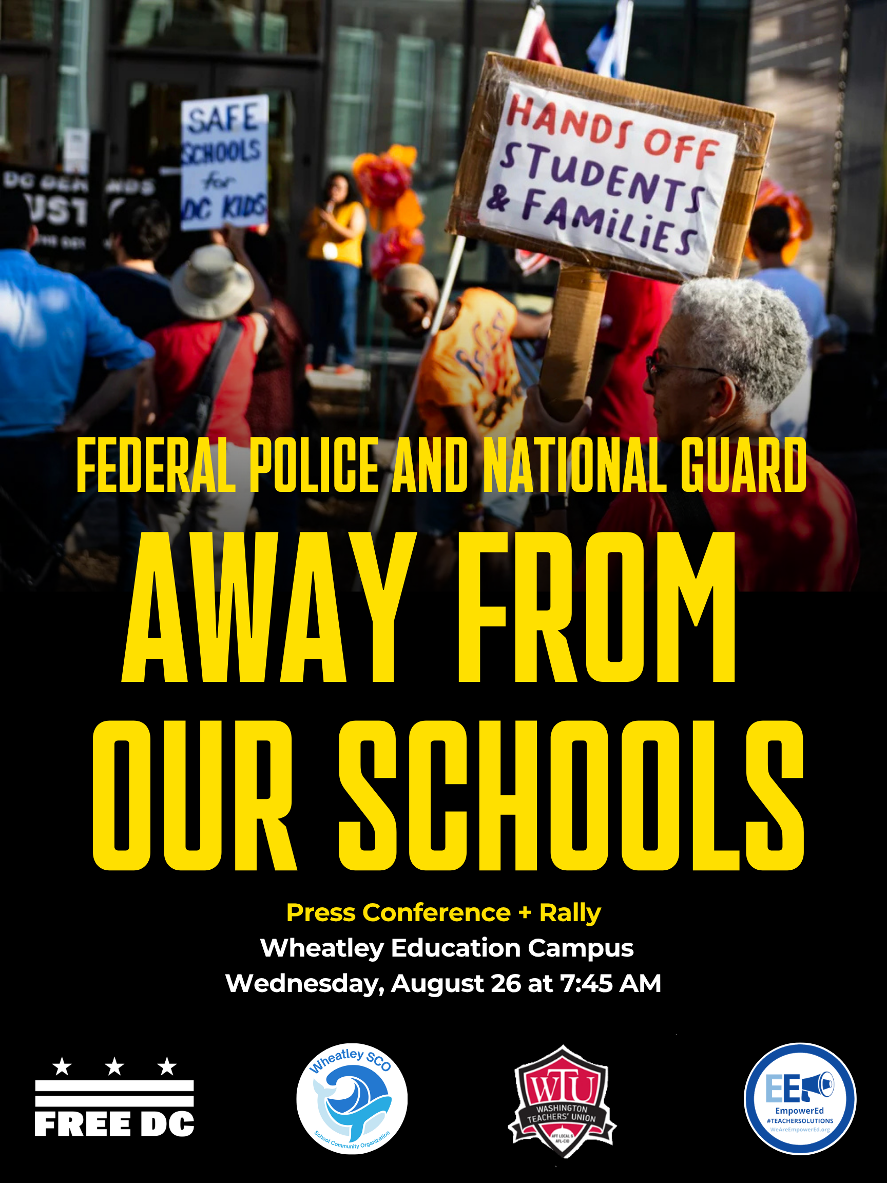 Federal Police and National Guard Away from our Schools