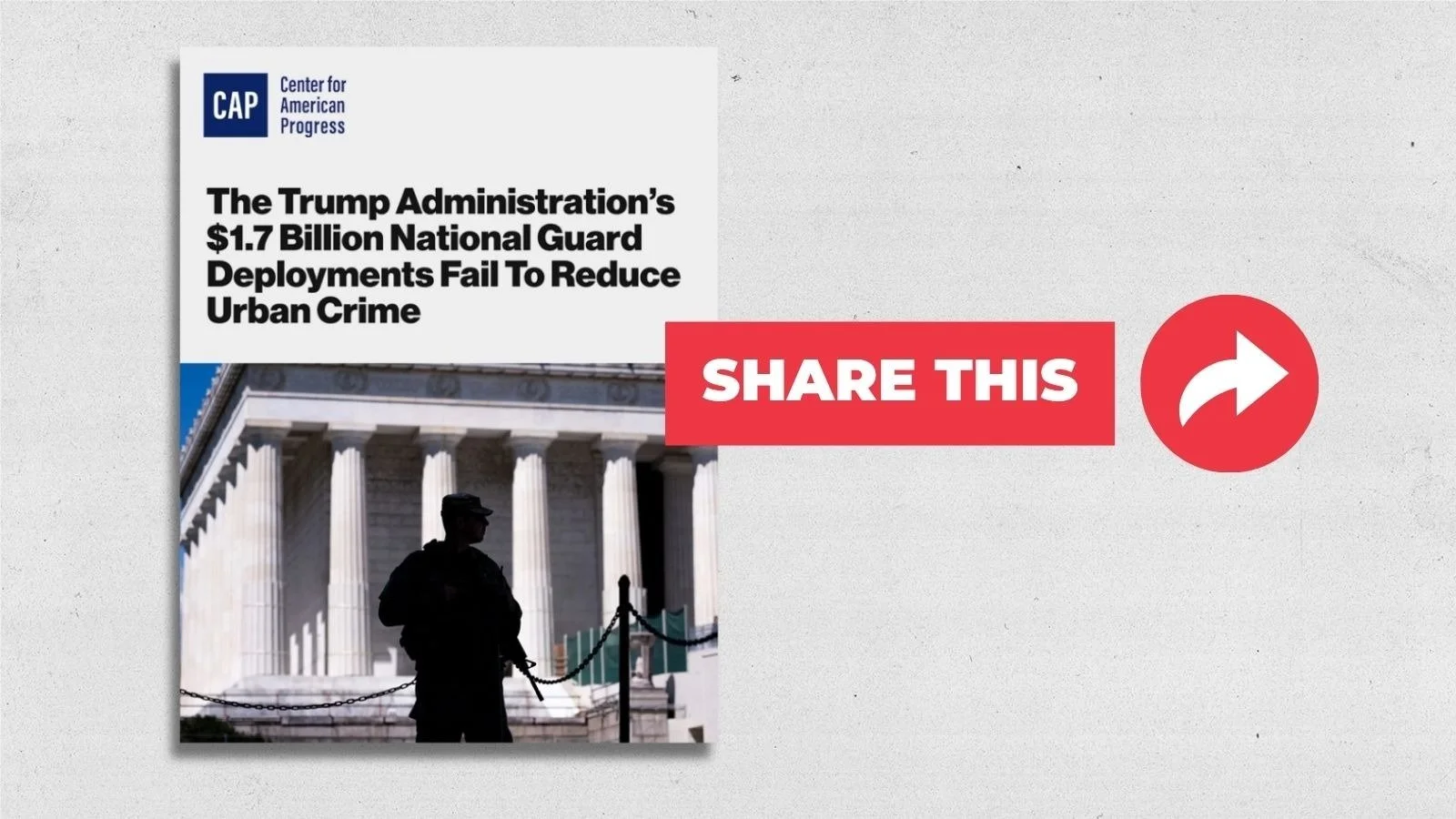 Share the CAP report Trump is trying to bury