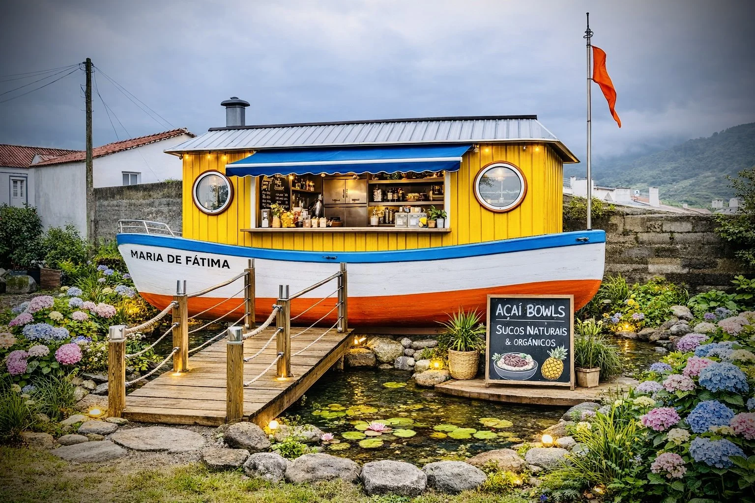 Photorealistic architectural AI visualization of Carioca Breezy's Boat