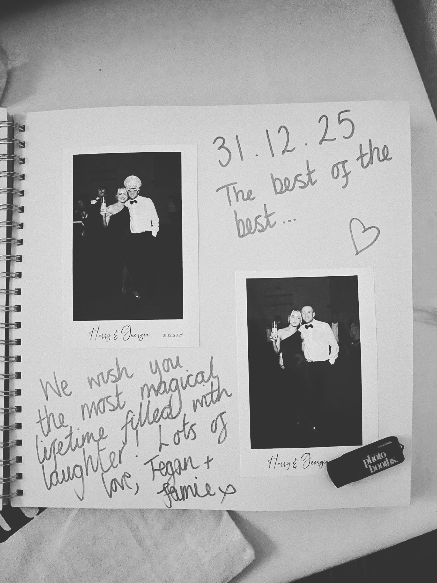 One last wedding to end 2025! H &amp; G 31.12.25 🪩

#photobooth #videobooth #blackandwhitephoto #cornwallweddings #devonwedding