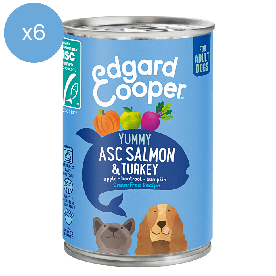 Edgard and Cooper ASC Salmon & Turkey (400g) x6