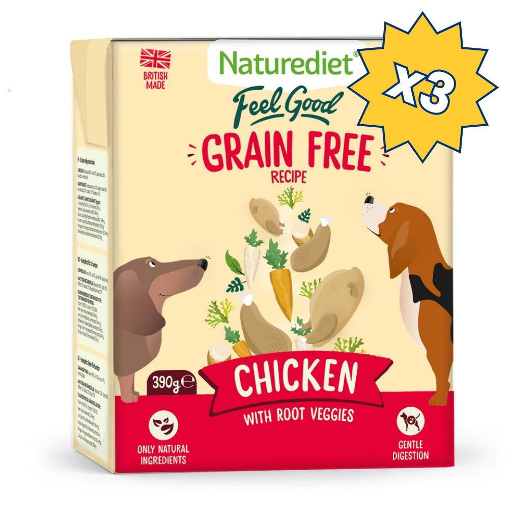 Naturediet Grain Free Chicken 390g (x3)