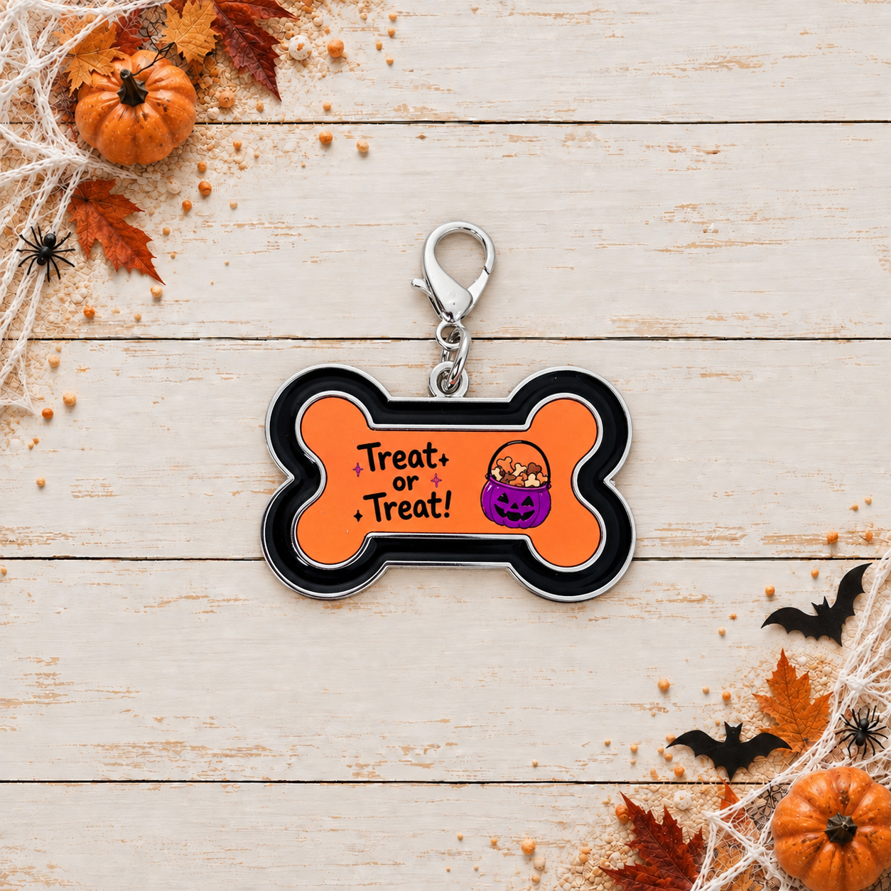 Treat or Treat Novelty Dog Tag