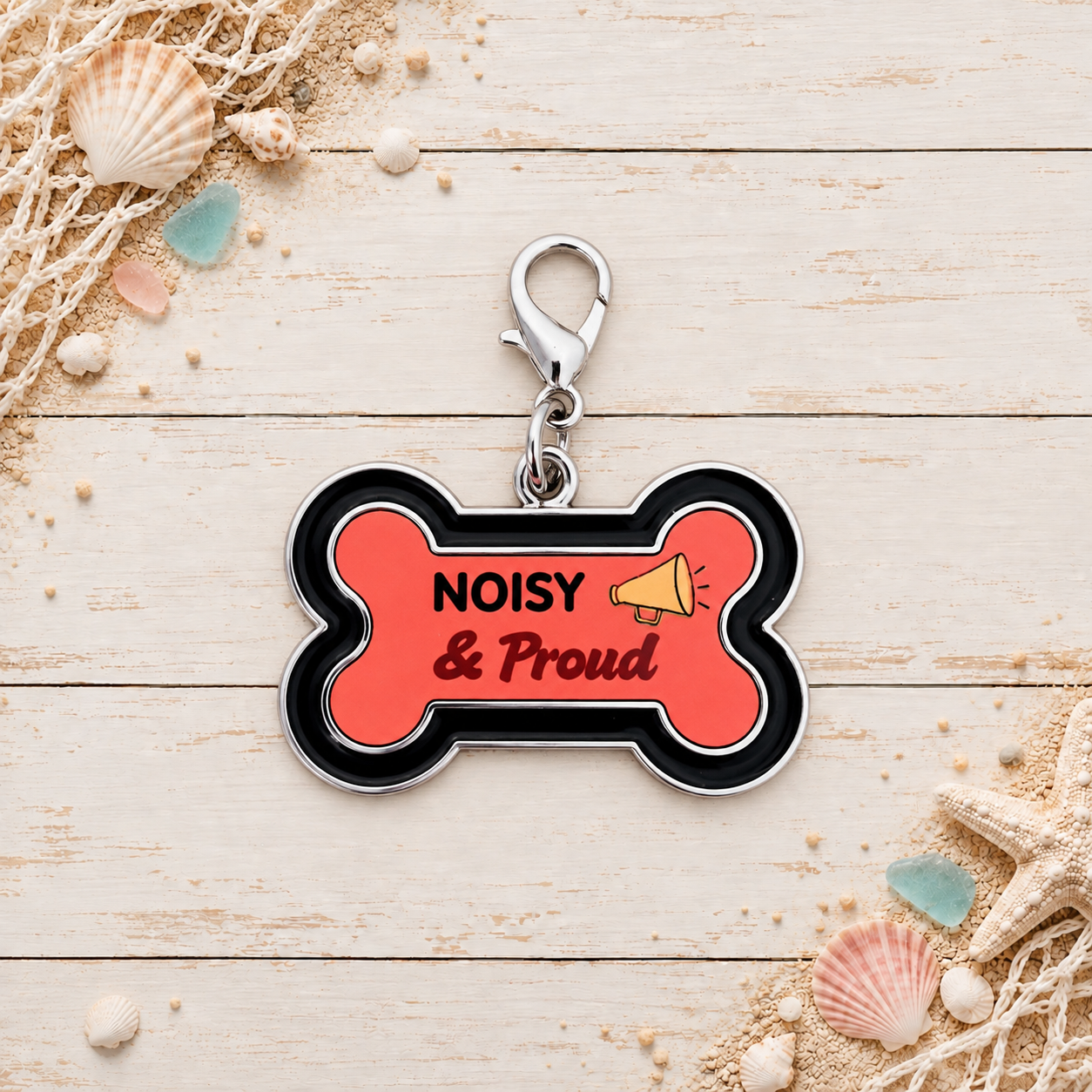 Noisy & Proud Novelty Dog Tag