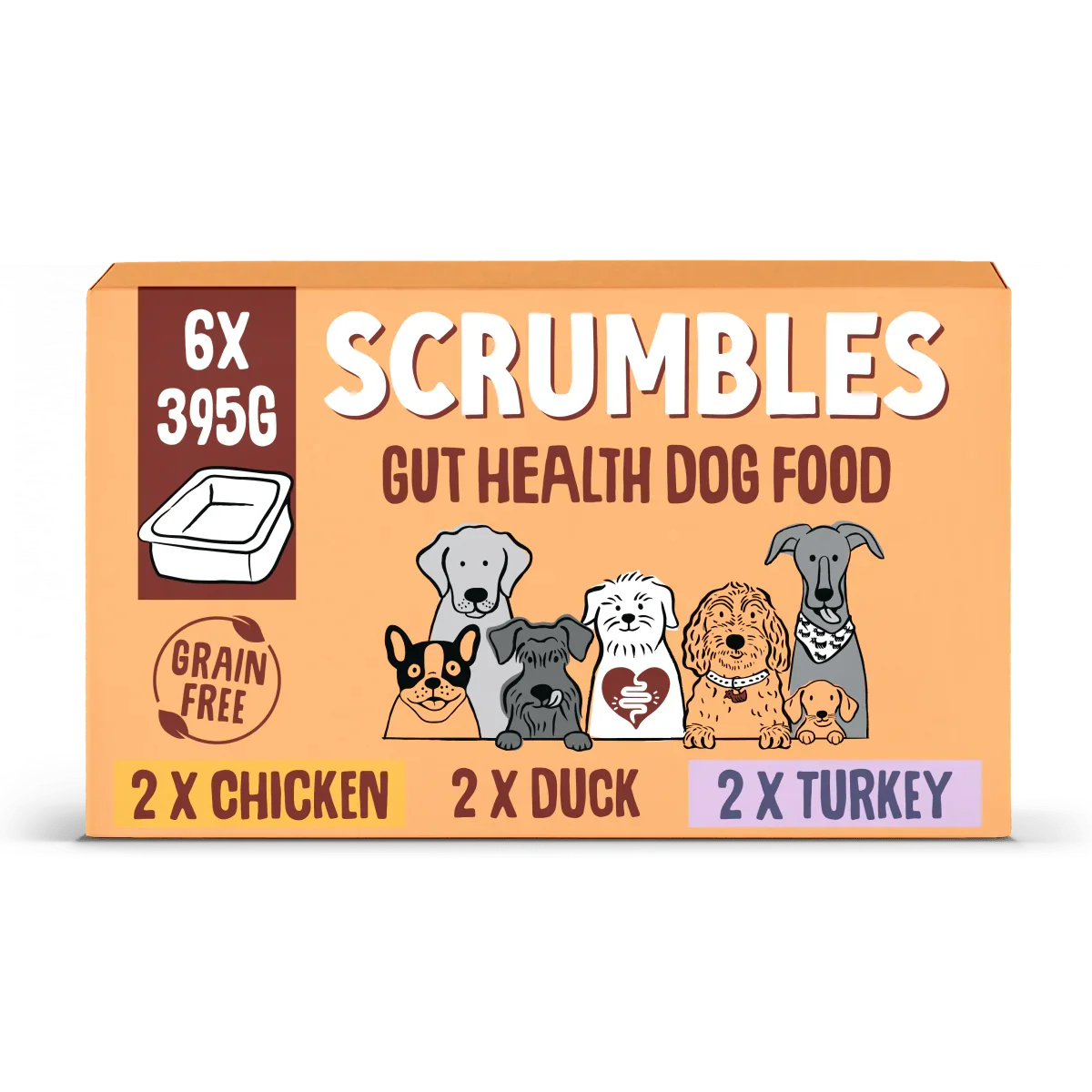 Scrumbles Variety Pack Chicken, Duck & Turkey