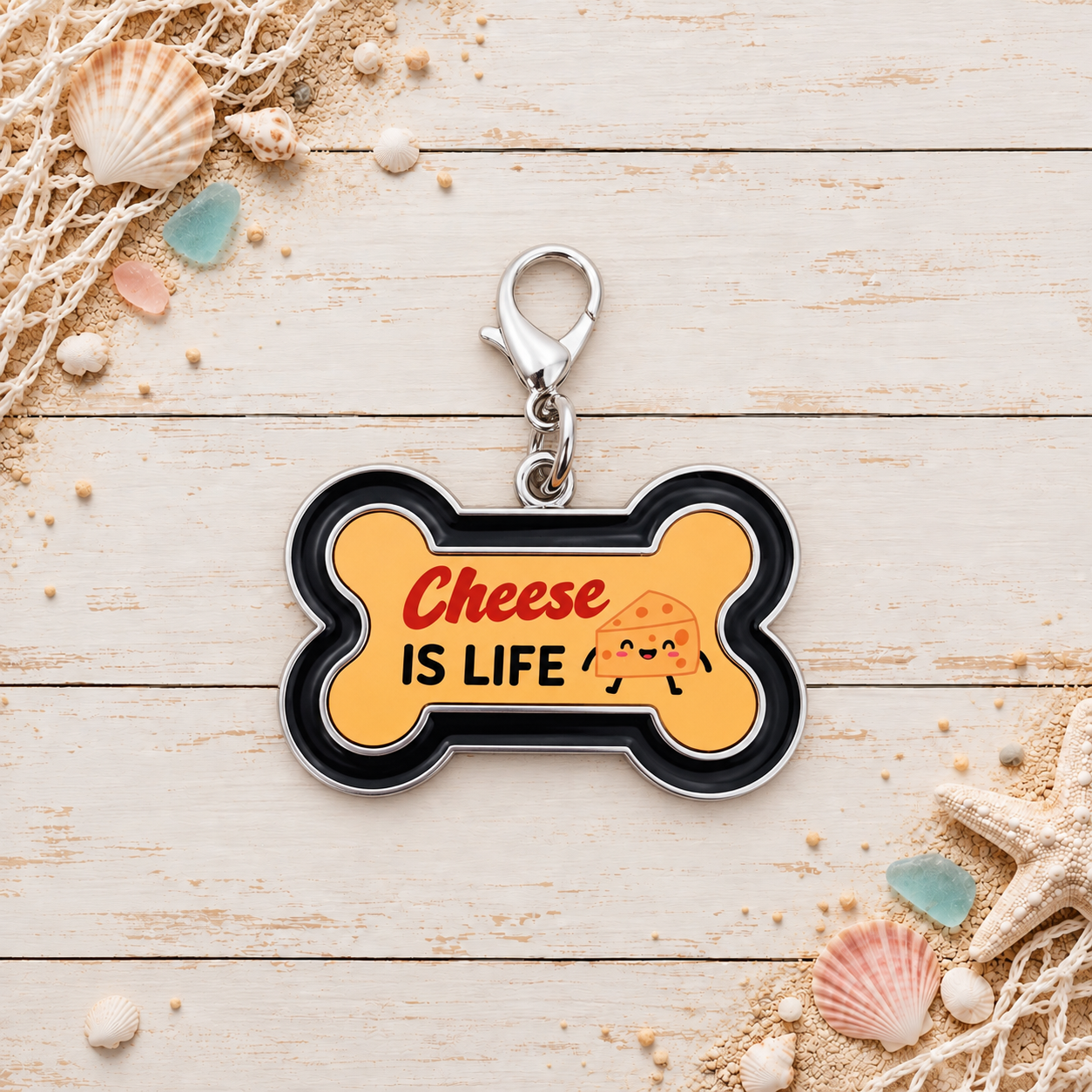 Cheese is Life Novelty Dog Tag