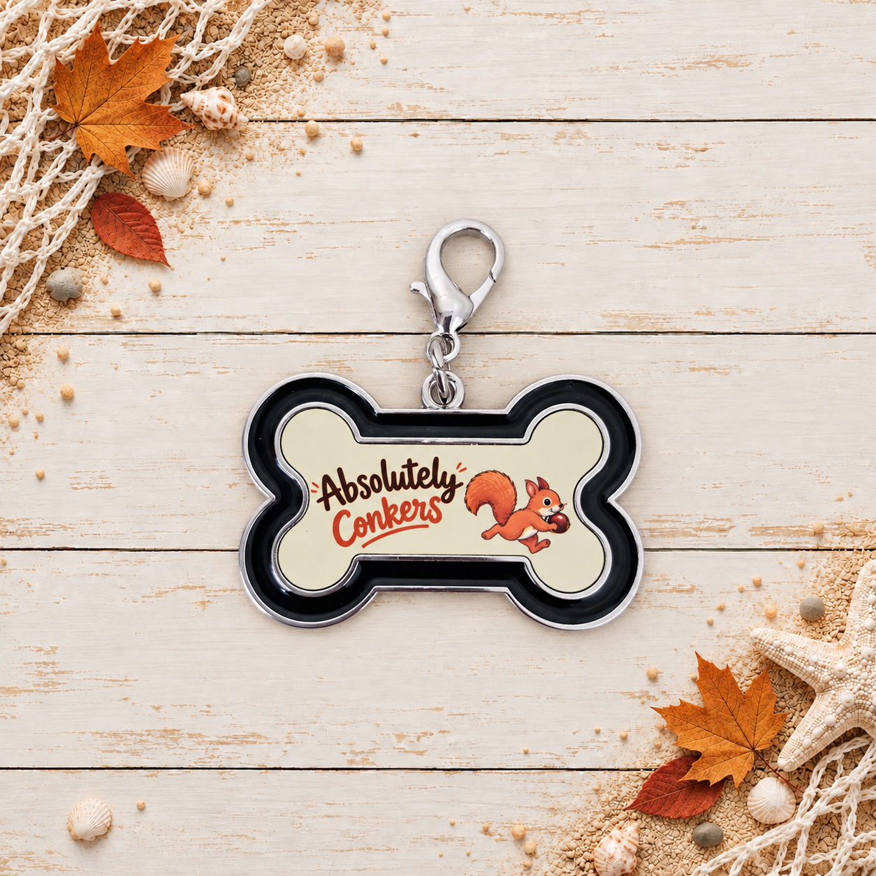 Absolutely Conkers Novelty Dog Tag