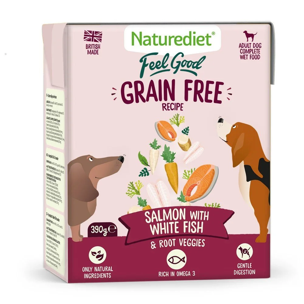Naturediet Grain Free Salmon & White Fish 390g