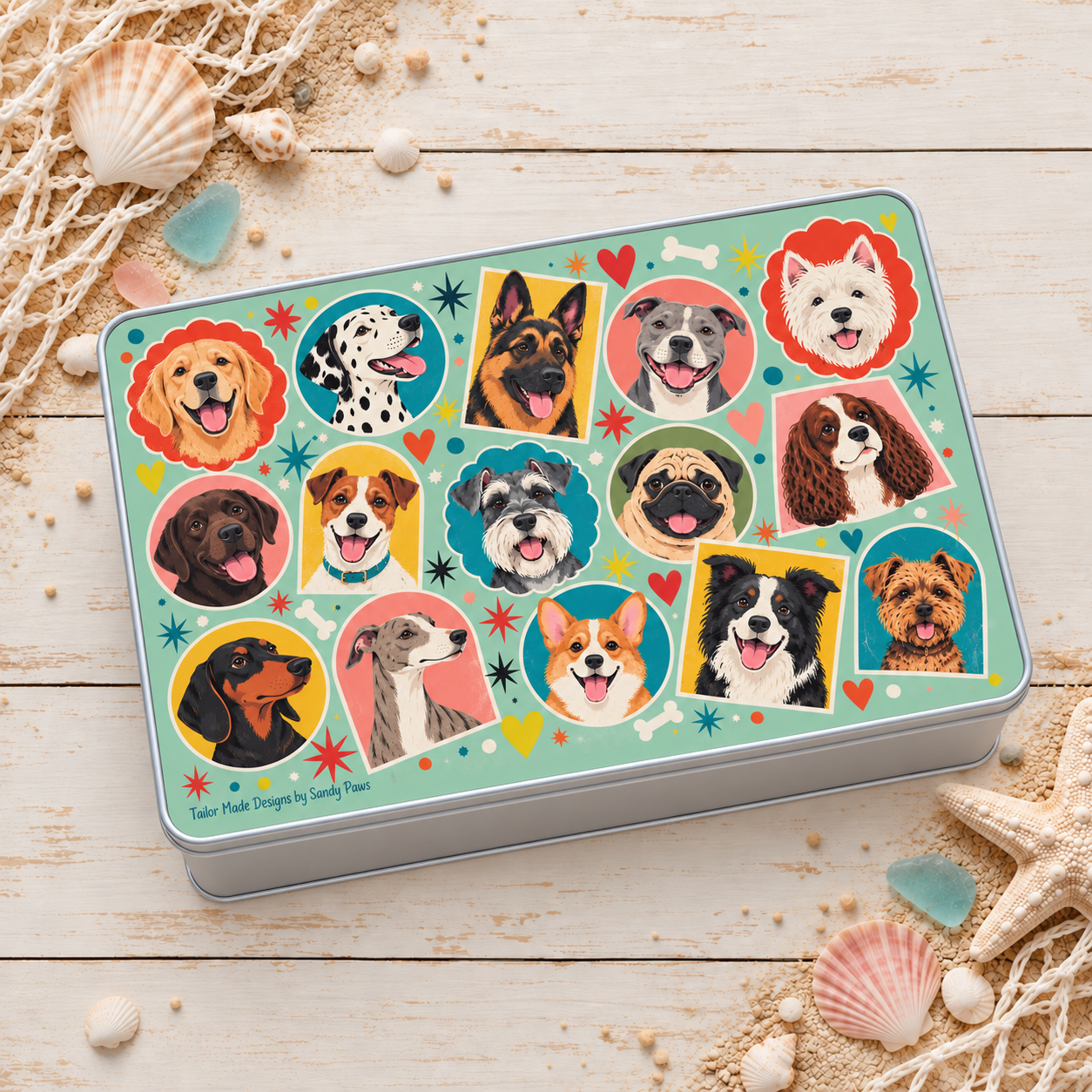 Pawtraits Dog Treat Tin