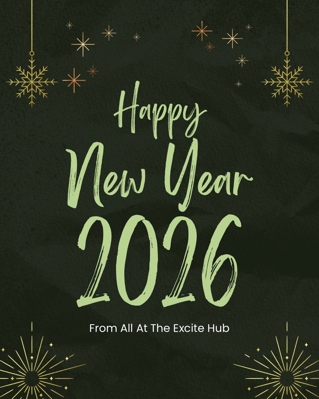 Happy New Year from all of us at The Excite Hub ✨

Thank you for an incredible year of golf swings, friendly competition, celebrations, date nights, mates nights and unforgettable moments in the Hub.

We can&rsquo;t wait to welcome you back in 2026 f