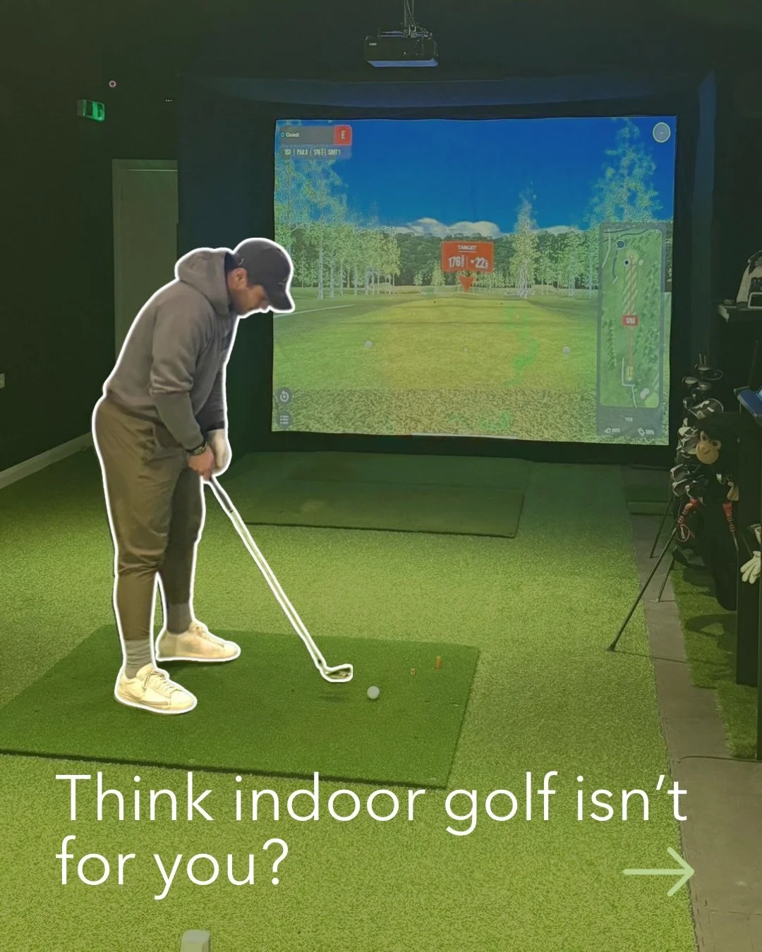 Think indoor golf isn&rsquo;t for you?
You wouldn&rsquo;t be the first to think that 🤔

At The Excite Hub, people often arrive expecting something serious and intimidating, then quickly realise it&rsquo;s far more relaxed than they imagined. This is