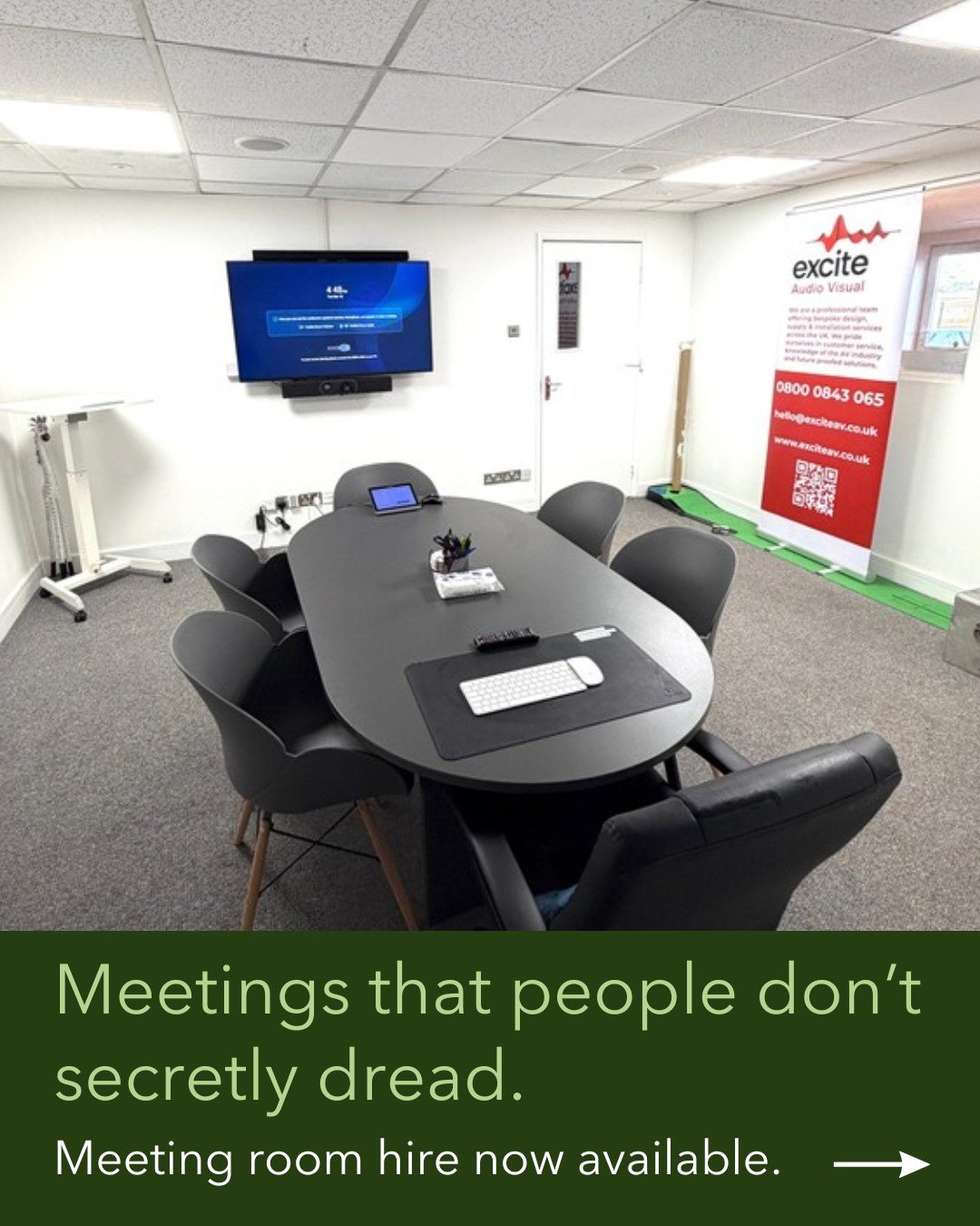 Last week, Gledhills took over The Excite Hub for their annual sales meeting - 2 full days in our main boardroom and venue space.

This is exactly what we're here for. Proper meeting room with all the essentials (parking, WiFi, heating, kitchen, toil