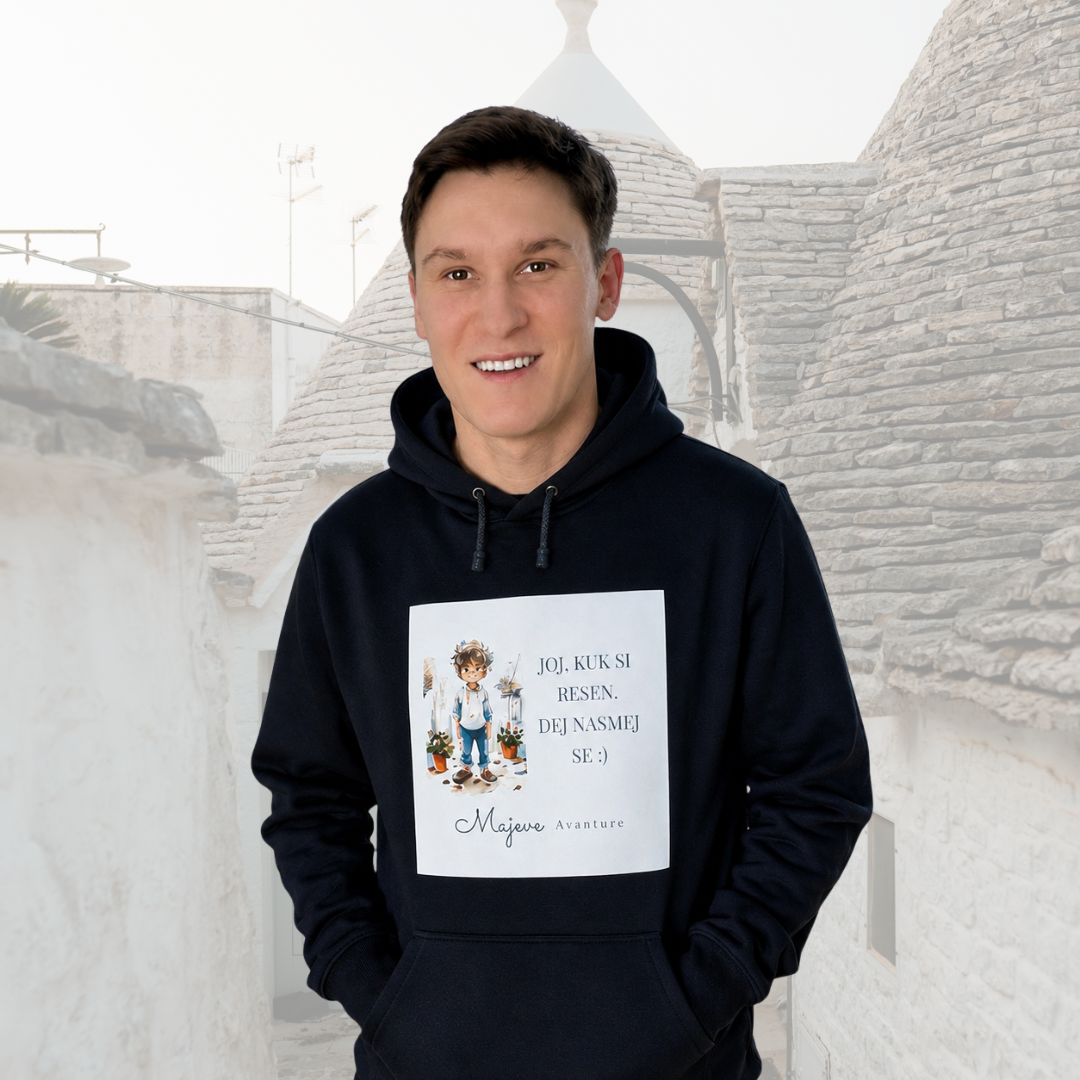 Unisex kapucar Majeve avanture: Maj v Alberobellu