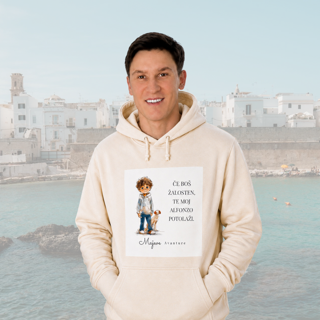 Unisex kapucar Majeve avanture: Maj in Alfonzo
