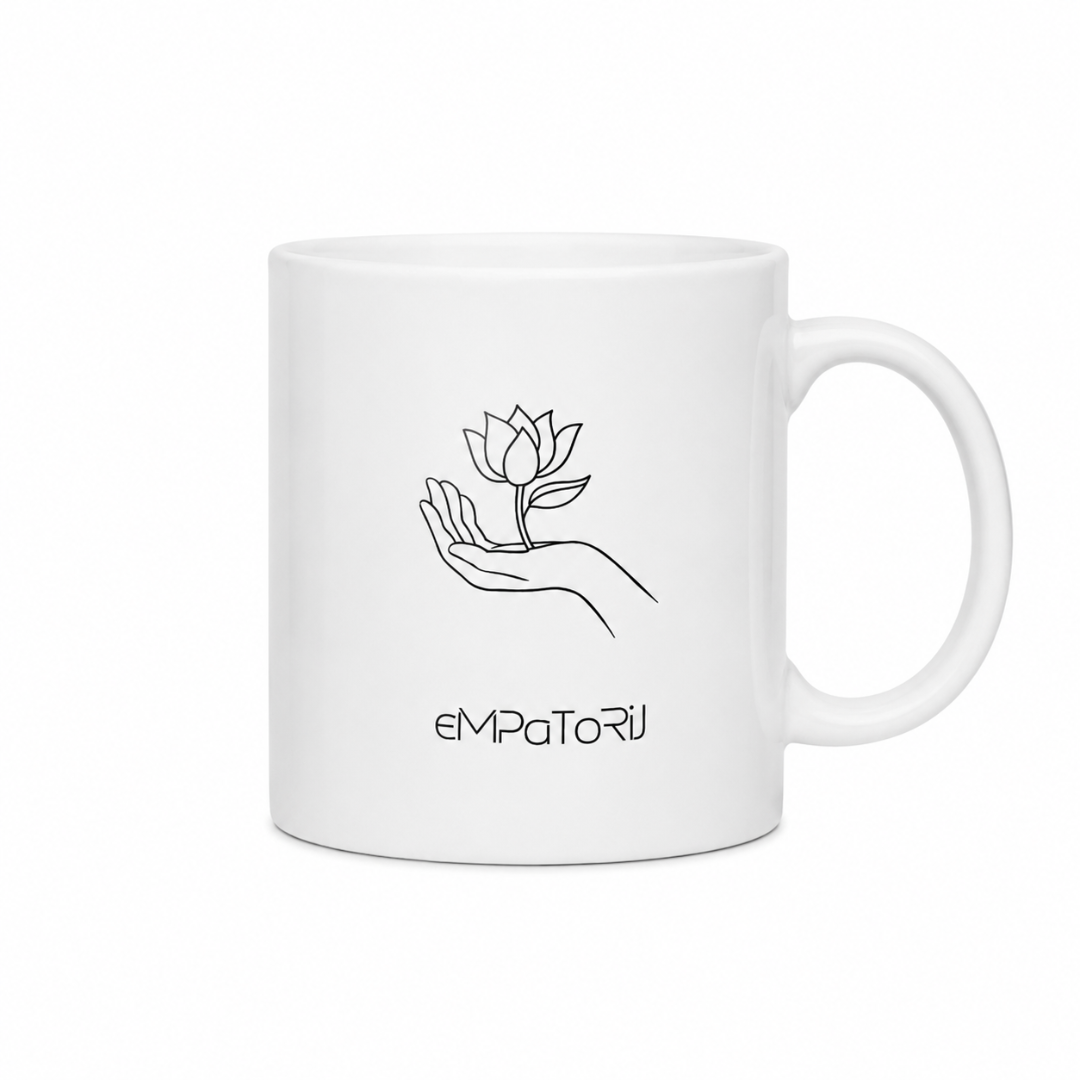 Keramična skodelica za kavo z logotipom Empatorija