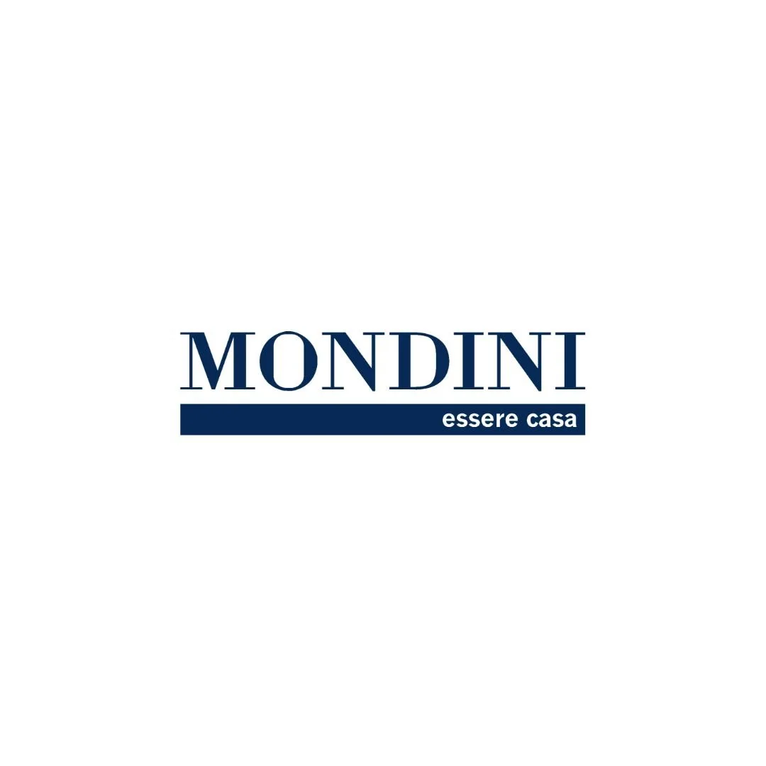Logo di Mondini con slogan 'essere casa' su sfondo bianco.